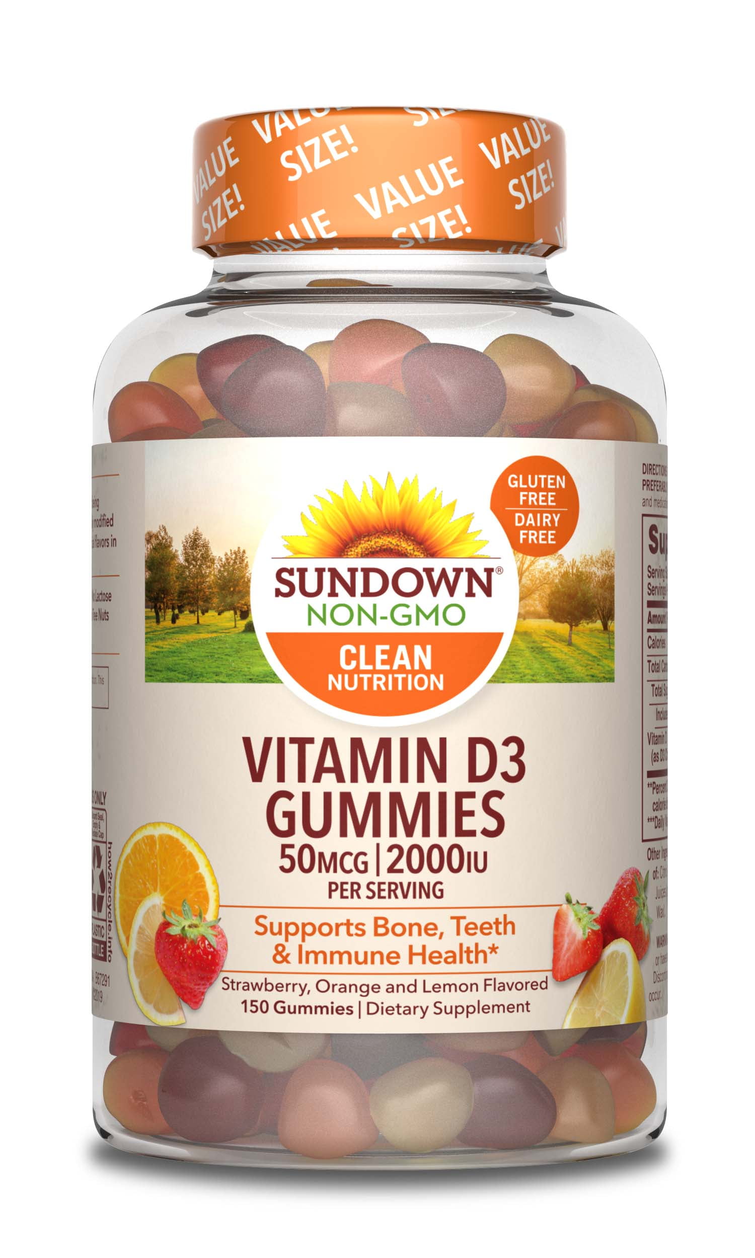 Sundown Naturals® D3, 150 Gummies