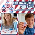 thumbnail image 5 of 10-Pack Independence Day Gnome Figurines, 250th Anniversary Patriotic Miniature Dwarf Ornaments for Desktop Display and Holiday Decor,July 4th Decorations, 5 of 7
