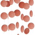 thumbnail image 1 of Suministros de fiesta YONGSHENG de oro rosa con purpurina y puntos de papel colgantes paquete de 4 65 pies, 1 of 4