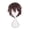 Coffee, variant on Men's Short Cosplay Wig, Dark Brown Anime Costume Hair for Parties