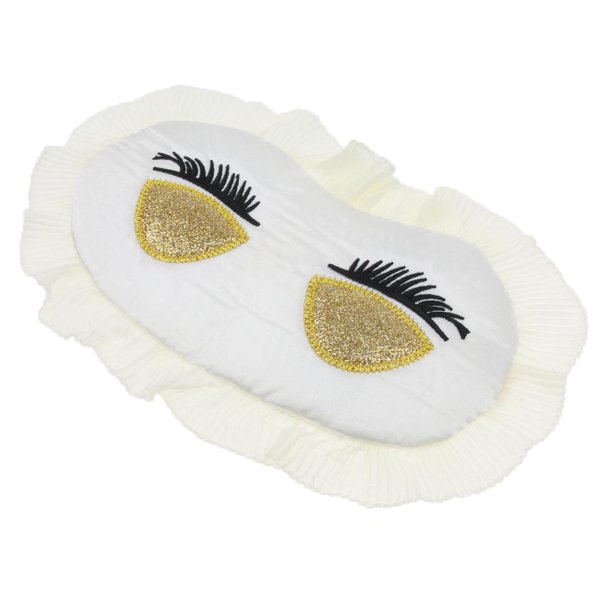 Viaje Lindo estilo princesa Dormir Eyeshade Blindfold Cover Eye Mask Shield Blanco Colcomx Sleeping Eye Mask