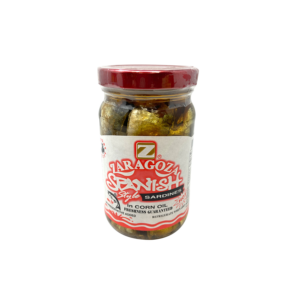 Zaragoza Brand Spanish Style Sardines in Corn Oil Hot (220g) Pack of