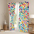 thumbnail image 3 of Feelyou Polkadot Abstract Curtains Pack of 2 (42x84 Each), Artwork Curtains Blackout, 3 of 6
