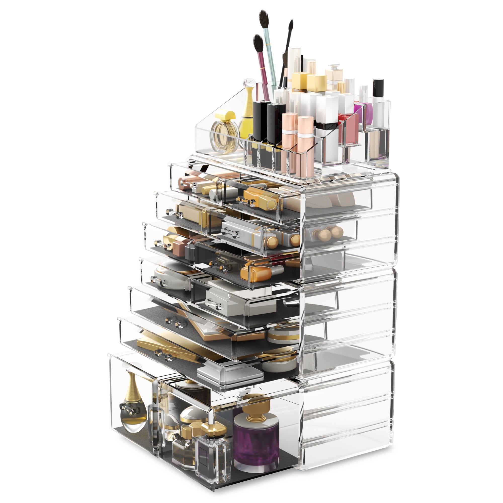 Readaeer Makeup Organizer with 12 Drawers Large Plastic Cosmetic