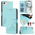 thumbnail image 2 of iPhone SE 4 2024 Case ,Cat PU Leather Crossbody Lanyard Strap RFID Magnetic Wallet Compatible with iPhone SE 4 2024 Cover, 2 of 5