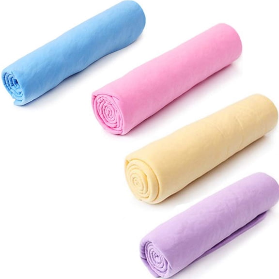 4 Pcs Microfiber Pet towel,Dog Bath Dry Large Towel,Dog Cat Bath Quick-Drying Towel,Multifunctional Pet Towel Pet Supplies,Suitable for Small and Medium Dogs,43cm x 66cm