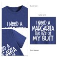 thumbnail image 3 of Camiseta de manga corta con cuello redondo para mujer, camiseta informal holgada y transpirable con estampado de letras para el trabajo de oficina, 3 of 4