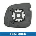 thumbnail image 4 of Reemplazo de vidrio del espejo derecho calefaccionado Unique Bargains para VW Amarok MULTIVAN TRANSPORTER, 4 of 6