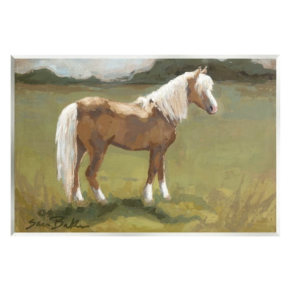 Rural Horse Countryside Landscape Animals & Insects Painting Unframed Art Print Wall Art