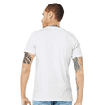 thumbnail image 5 of BELLA + CANVAS Men Heather CVC T-Shirt, Short Sleeve V-Neck Cotton Poly Tee, Solid White Blend, S, 5 of 5