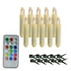 thumbnail image 2 of 10 velas LED navideñas sin llama, velas cónicas, velas decorativas 18 botones, 2 of 8