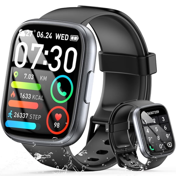 Smartwatch Poounur T80 con pantalla táctil de 1.95" y llamadas, monitor de actividad física