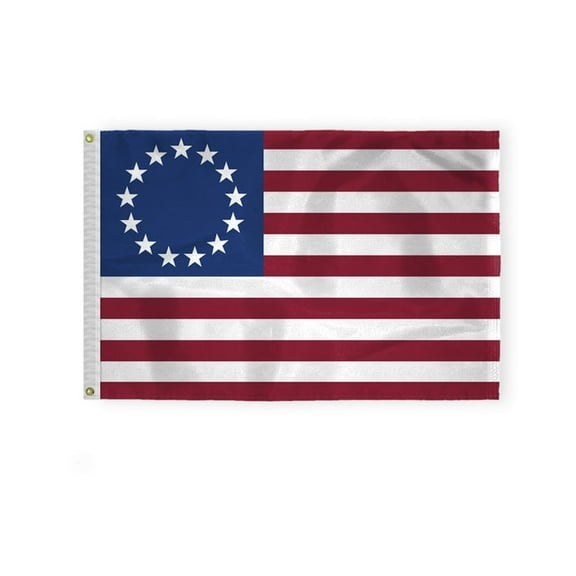3X5 Ft Betsy Ross Colonial American Revolution History Flags - Printed 200D Nylon with Brass Grommets - American Betsy Ross Flag