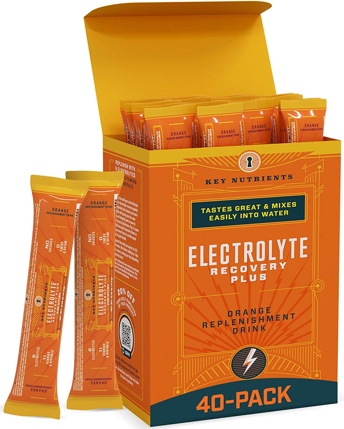 Key Nutrients Electrolytes Powder Tangy Orange Electrolyte Drink Mix