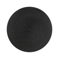 TOPRenddon Round 18cm Woven Placemats Set - Heatproof & Oil Resistant Table Mats for Dining, Coffee Tables, Restaurants (PP Non-Slip Washable Home Decor)
