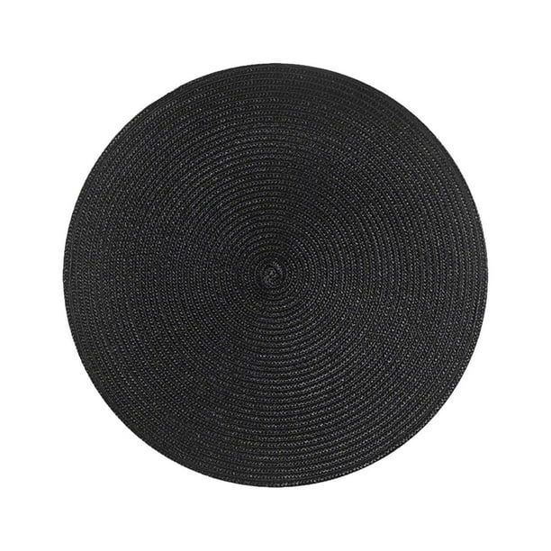 Fiudx Manteles Individuales Redondos, Elegante Diseño Tejido, Elegante Decoración de Mesa, Uso Versátil para Comedor, Mesa de Centro o Escritorio, Hogar y Restaurante, Tamaño de 18 Cm, Resistente Al