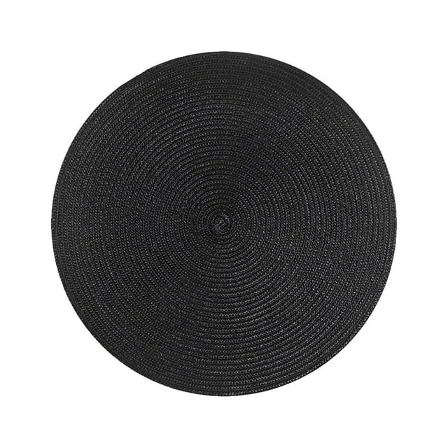 Cagogo Napperon Tissé en PP à Moins de 5 $, Napperon Rond Tissé en PP Résistant à la Chaleur, Napperon Résistant à l'Huile pour Table de Salle à Manger, Dessous de Verre Antidérapant pour Cuisine