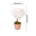 thumbnail image 3 of 8.3 Inch Heart Mesh Topiary Tree,Artificial Potted Plant Table Decor for Living Room Shelf And Farmhouse Style Display, 3 of 6
