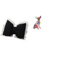 thumbnail image 1 of Lindo cojín de lazo con forma de lazo, figura decorativa, estatua de perro, decoración de artesanal, adorno de resina resistente, adecuado par, 1 of 8