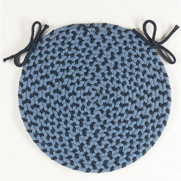 Rhody Rug TR12A015X015 15 in. Twin River Chair Pad, Blue & Multi Color