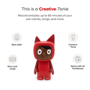 tonies Creative-Tonie (Red/Dark) Audio Toy Figurine, Age Group 3+
