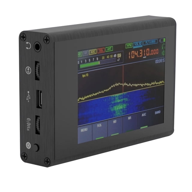 Receptor SDR Malachite con batería integrada - Radio definida por software 50KHz-200MHz, pantalla táctil IPS, múltiples funciones de reducción de ruido y modulación AM/SSB/FM