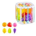 thumbnail image 1 of Fesfesfes Shape Sorter Toys for 1+ Years Old Sensory Learning Toy for Fine Motor Skills Developmental Toys Gift Stacking Box, 1 of 5