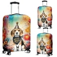 thumbnail image 2 of Hello 2025 Beagle Celebrates Happy New Year Firework Balloon Travel Luggage Cover Beagles Dog Lover Gifts Idea Suitcase Dust Protective Decor - 02024, 2 of 5