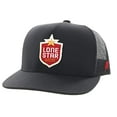 thumbnail image 2 of HOOEY Lone Star Beer Patch Adjustable Snapback Hat (Black/Red/Black), 2 of 15