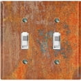 thumbnail image 2 of Metal Light Switch Plate Outlet Cover Image of Rusted Metal MET001, 2 of 14