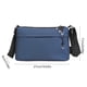 thumbnail image 3 of Bolso bandolera para hombre | Mochila impermeable tipo cabestrillo para el pecho – Mensajero de hombro resistente con múltiples compartimentos | Tela ligera, correa ajustable, negro azul gris,, 3 of 6