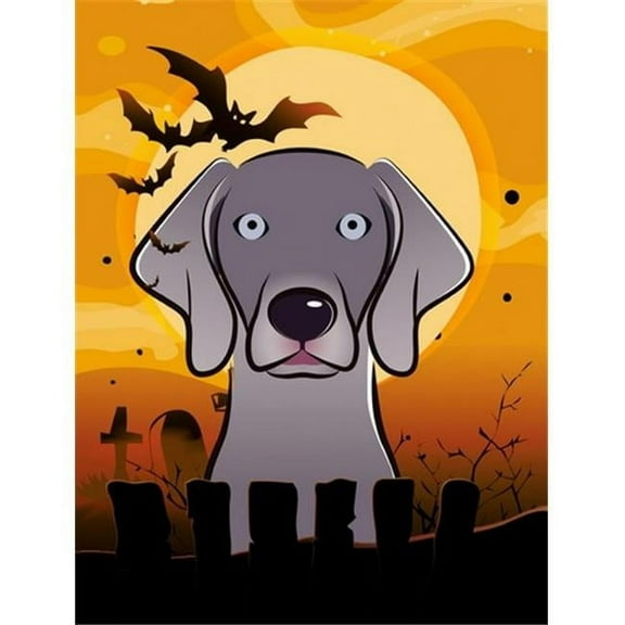 Carolines Treasures BB1789GF Halloween Weimaraner Flag Garden Size