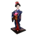 thumbnail image 1 of Figura coleccionable de muñeca kimono de geisha japonesa étnica, artesanía, geisha asiática R1209, 1 of 9