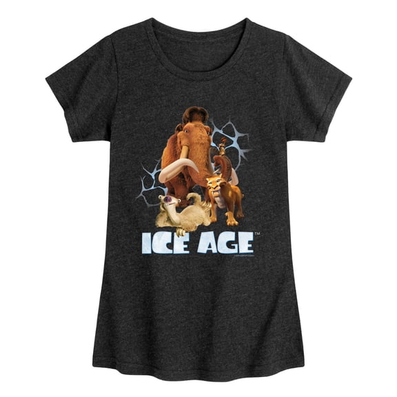 Ice Age - Character Collage Fitted Short Sleeve Graphic T-Shirt