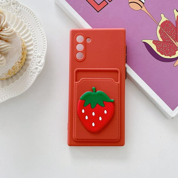 Funda de teléfono con soporte para ranura de tarjeta de dibujos animados para Samsung Galaxy S21 S22 Plus Ultra S20 Fe Fan Edition Note 10 Plus Note 20 Ultra Fivean unisex