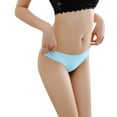 thumbnail image 1 of Gibobby Tangas de mujer ilusion Ropa interior de mujer Bragas de bikini elásticas sexy Cintura Tanga(Azul celeste,Talla única), 1 of 4