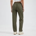 thumbnail image 4 of MASKERT Women's Hiking Pants-29" Lightweight Quick Dry Sweatpants Casual Safari Work Travel Outdoor Clothes Dark Olive（Size XS-XXXL）, 4 of 8