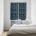 thumbnail image 4 of Dark Blue Christmas Trees Kitchen Curtains 63 Inches Long, Winter Xmas Pine Snowflake Rod Pocket Window Curtains Panels for Bedroom/Bathroom/Nursery, Light Filtering Treatment Curtains Drapes 42"x63", 4 of 5