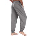 thumbnail image 5 of GIRUNS Men's Pajama Pants Soft Casual Sleep Pants With Pockets Elastic Waistband Sleepwear Pants With Drawstring Dark Gray S, 5 of 6