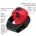 thumbnail image 4 of Maxxeon MXN00810 WorkStar Cyclops Lumière de Travail LED Rechargeable USB-C, Ensemble..., 4 of 4