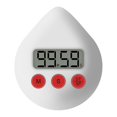 thumbnail image 1 of Digital Bathroom Clock Waterproof Shower Clock Timer Temperature Humidity Visual Countdown Timer Wall Clock White, 1 of 5