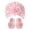 light pink, variant on Flower Turban Hat& Socks Set for Baby Unisex Boy Girl Lovely Knotted Hat Rubber Soles Socks Newborns Shower Gift Set