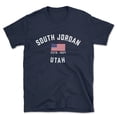thumbnail image 1 of South Jordan Utah Patriot Men's Cotton T-Shirt, 1 of 1