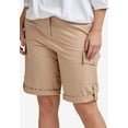 thumbnail image 3 of Ellos Women's Convertible Cargo Shorts Shorts, 3 of 6