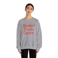 thumbnail image 4 of Mashed Potatoes Queen Sweatshirt Gifts Crew Neck Shirt Long Sleeve Unisex, 4 of 5