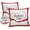 Mother's Daycad2381, variant on Happy Mother's Day Pack of 2 Waterproof Pillow Shams Cozy Soft Square Throw Pillow Cases Decorative Cushion Cases Set for Bedroom Living Room Couch 16x16 inch Simple Love Hearts with Ribbon
