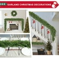thumbnail image 5 of 6 Ft Real Touch Christmas Garland,Thick and Lush，Soft Bendable, Lifelike Cedar Garland Realistic, Garlands for Decoration Christmas，Christmas Garland for Mantle,Outdoor Indoor Christmas Decorations, 5 of 7