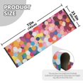 thumbnail image 5 of Yayeee Runner Rug for Bedroom 2'x6' Machine Washable Hallway Non Slip Mat, Black Colorful Circles, 5 of 8