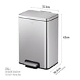 thumbnail image 4 of Bote de basura EKO Madison Acero Inoxidable 20 L Con tapa y pedal EK9361MMT-20L, 4 of 7