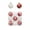 A, variant on EazyTech Hand-Painted Snowflake Christmas Ball Ornaments Set of 9 - 2.4" Holiday Tree Pendants Decorations for Festive Scene Props